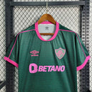 Camisa Fluminense Third 23/24 Torcedor Masculina - Verde e Rosa