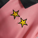 camisa-camiseta-manga-longa-juventus-kappa-sony-minidisc-versao-torcedor-masculina-97-98-away-fora-ii-secundaria-2-rosa-preta-preto-branco-branca-retro_1_4