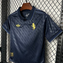 camisa-camiseta-shorts-juventus-adidas-versao-torcedor-conjunto-infantil-kids-24-25-third-away-fora-iii-terceira-3-azul-dourado-dourada_6