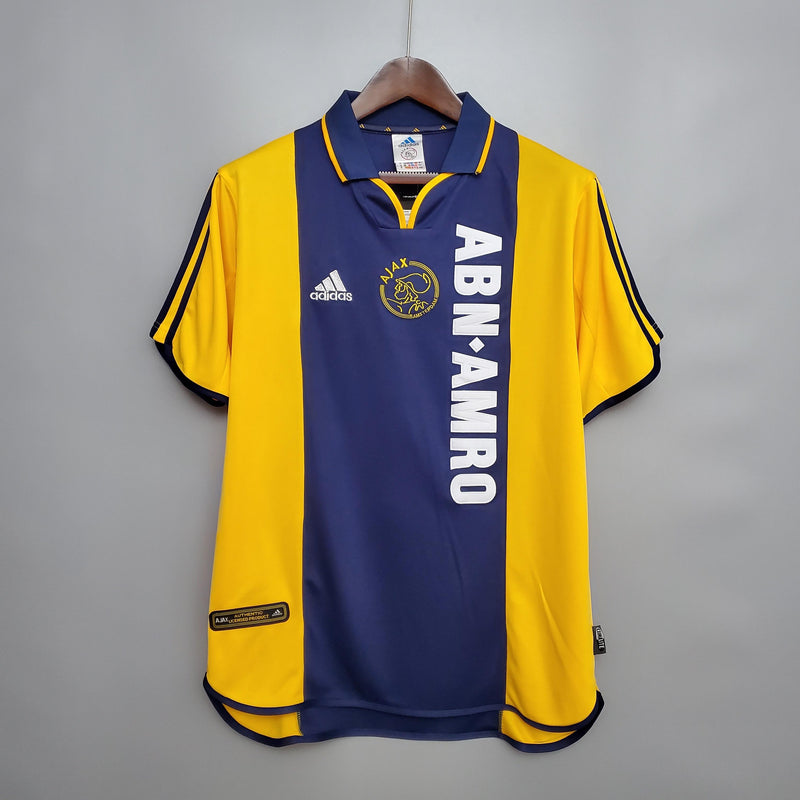 camisa-camiseta-ajax-adidas-abn-amro-versao-versao-torcedor-masculina-00-01-away-fora-ii-secundaria-2-amarela-amarelo-azul-retro-retro_1