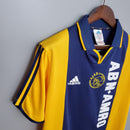 camisa-camiseta-ajax-adidas-abn-amro-versao-versao-torcedor-masculina-00-01-away-fora-ii-secundaria-2-amarela-amarelo-azul-retro-retro_9