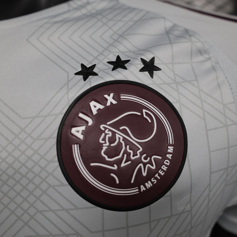 camisa-camiseta-ajax-adidas-ziggo-versao-versao-jogador-masculina-24-25-third-away-fora-iii-terceira-3-branca-branco-vinho_9