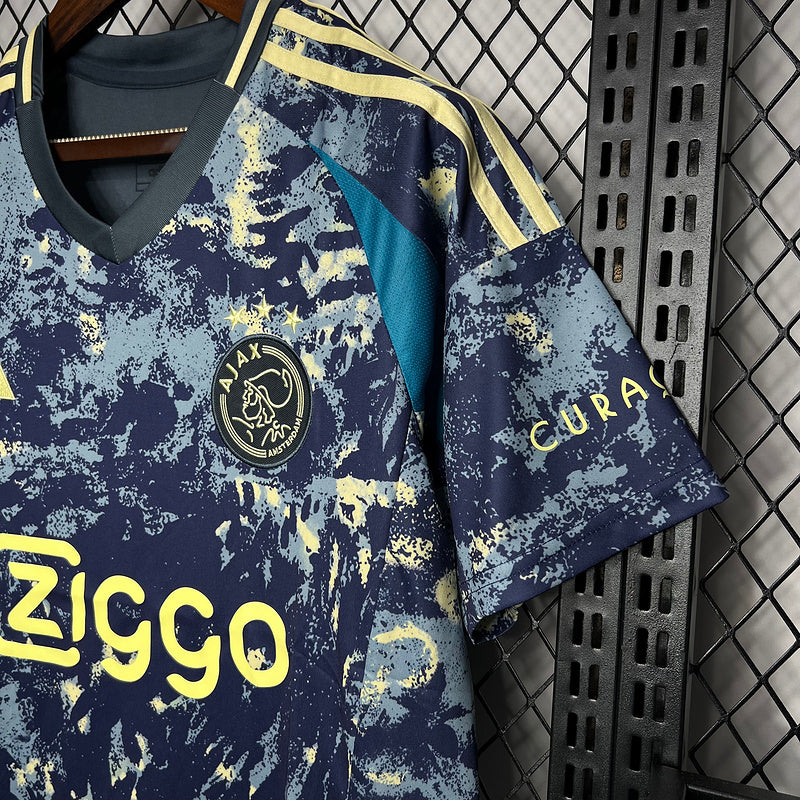 camisa-camiseta-ajax-adidas-ziggo-versao-versao-torcedor-masculina-24-25-away-fora-ii-secundaria-2-azul-amarela-amarelo_3