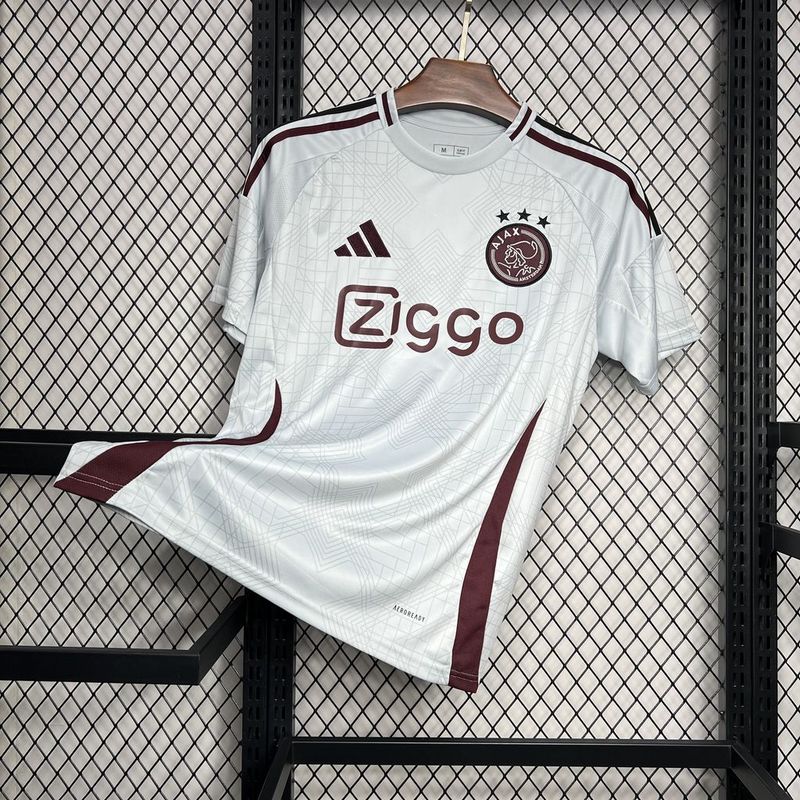 camisa-camiseta-ajax-adidas-ziggo-versao-versao-torcedor-masculina-24-25-third-away-fora-iii-terceira-3-branca-branco-vinho_9