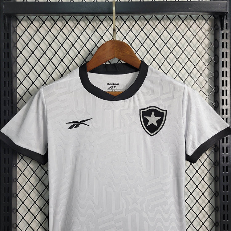 camisa-camiseta-botafogo-reebok-versao-versao-torcedor-conjunto-infantil-shorts-23-24-away-fora-ii-secundaria-2-preta-branca-preto-branco_5