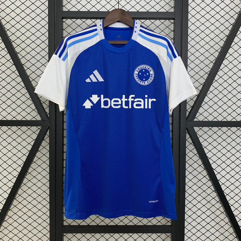 Camisa Cruzeiro Home 25/26 Torcedor Masculina - Azul