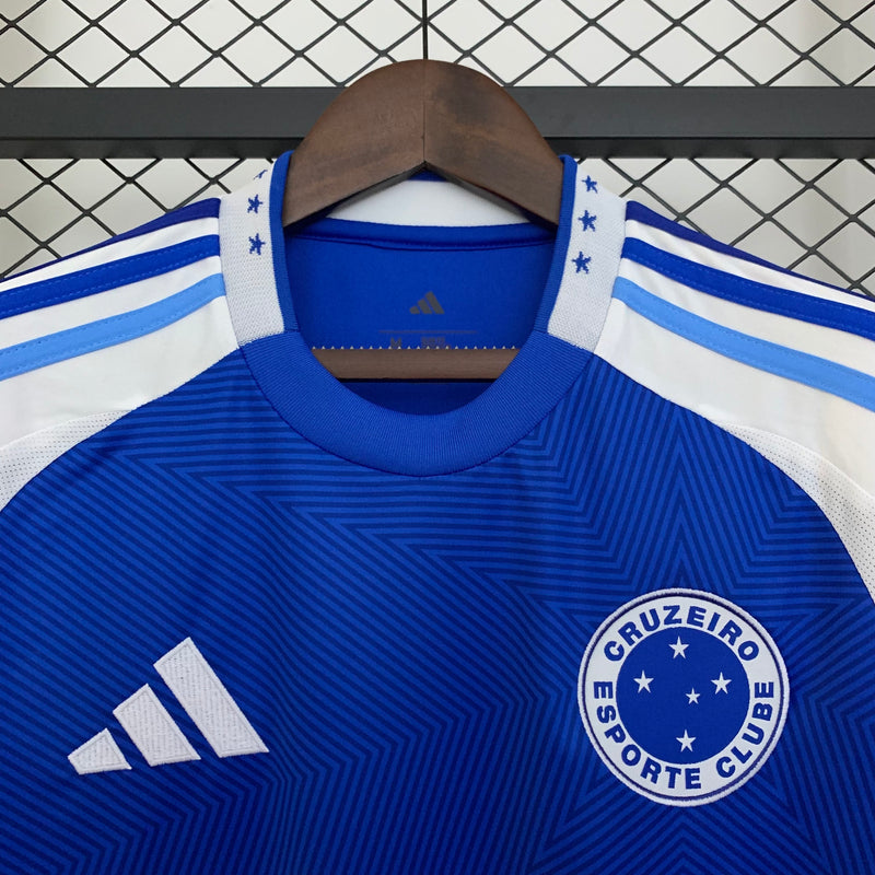 Camisa Cruzeiro Home 25/26 Torcedor Masculina - Azul