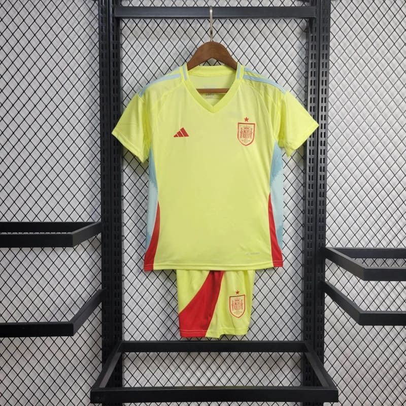 camisa-camiseta-espanha-espanhola-selecao-selecao-adidas-versao-versao-torcedor-conjunto-infantil-shorts-24-25-away-fora-ii-secundaria-2-verde-amarela-amarelo-vermelho-vermelha_1
