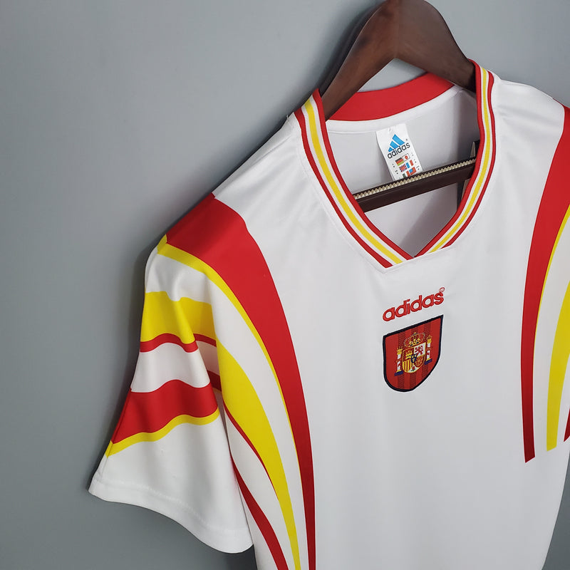 camisa-camiseta-espanha-espanhola-selecao-selecao-adidas-versao-versao-torcedor-masculina-1996-away-fora-ii-secundaria-2-verde-amarela-amarelo-vermelho-vermelha-branca-branco_2