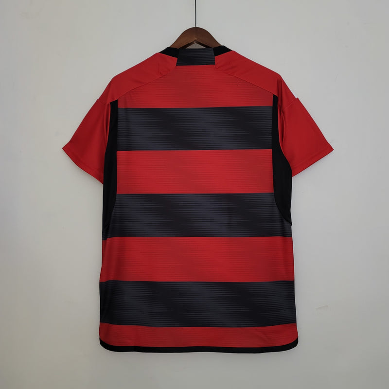 Camisa Flamengo Home 23/24 Torcedor Masculina - Vermelha e Preta