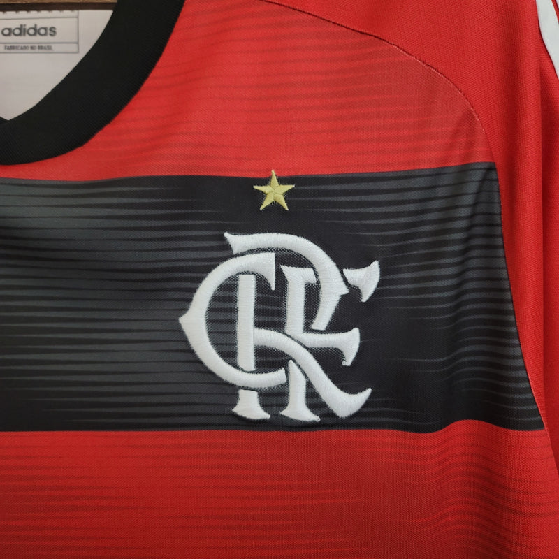 Camisa Flamengo Home 23/24 Torcedor Masculina - Vermelha e Preta