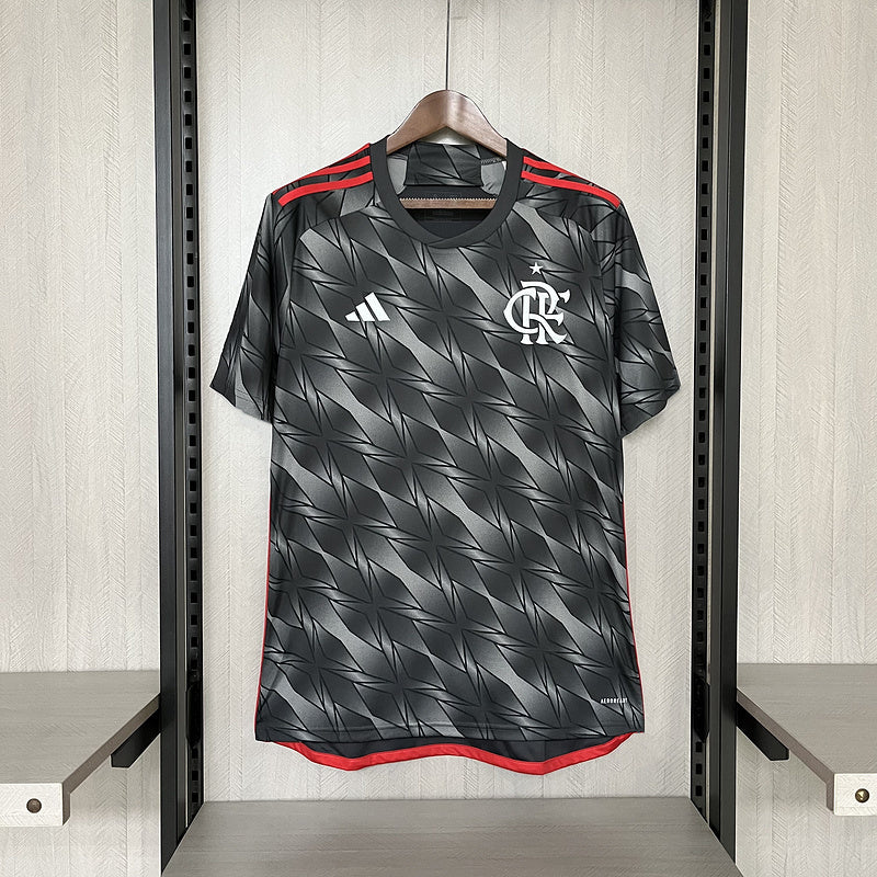 camisa-camiseta-flamengo-adidas-versao-torcedor-masculina-24-25-third-away-fora-iii-terceira-3-vermelha-preta-vermelho-preto-branca-branco-cinza_1