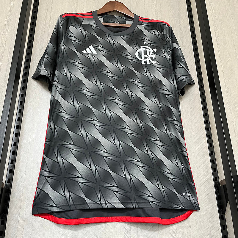 camisa-camiseta-flamengo-adidas-versao-torcedor-masculina-24-25-third-away-fora-iii-terceira-3-vermelha-preta-vermelho-preto-branca-branco-cinza_6