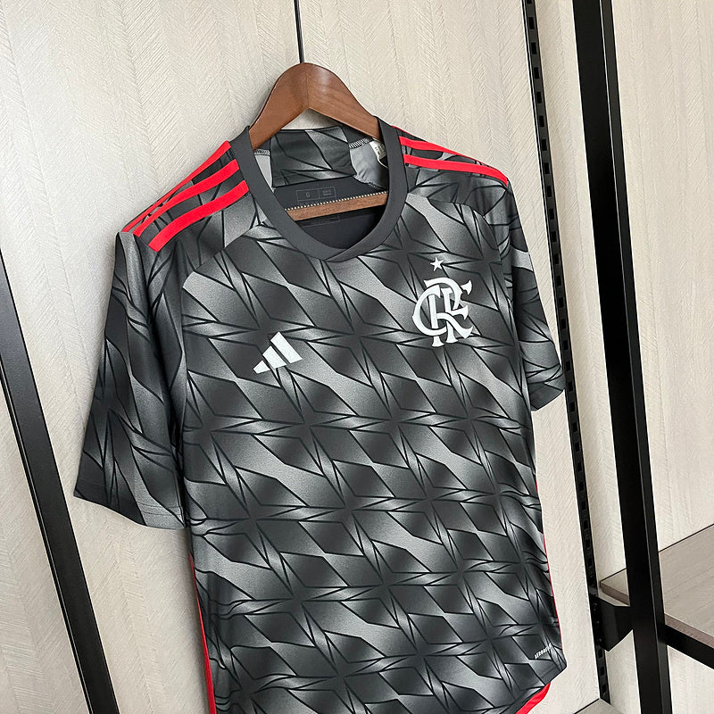 camisa-camiseta-flamengo-adidas-versao-torcedor-masculina-24-25-third-away-fora-iii-terceira-3-vermelha-preta-vermelho-preto-branca-branco-cinza_8