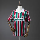 Camisa Fluminense Retrô Home 2010 Torcedor Masculina - Verde e Vinho