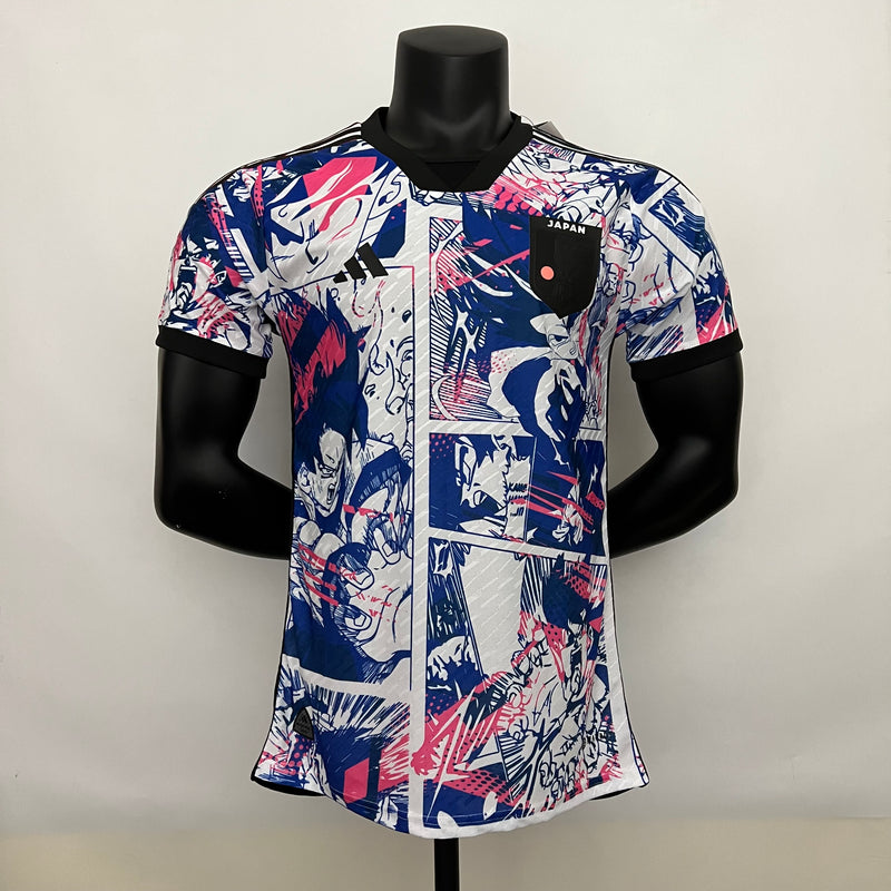 camisa-camiseta-japao-japao-selecao-selecao-japonesa-adidas-versao-versao-jogador-masculina-23-24-edicao-edicao-especial-dragon-ball-goku-vegeta-dragao-branca-branco-azul-rosa_1