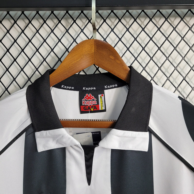 camisa-camiseta-juventus-kappa-sony-minidisc-versao-torcedor-masculina-97-98-home-casa-i-principal-1-preta-preto-branca-branco-retro_6