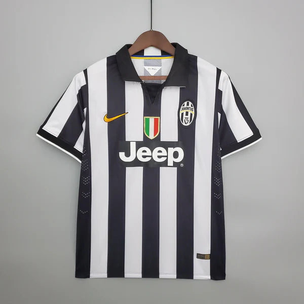 camisa-camiseta-juventus-nike-jeep-versao-torcedor-masculina-14-15-home-casa-i-principal-1-preta-preto-branca-branco-retro