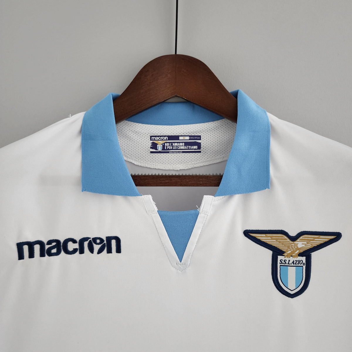Camisa Lazio Retrô Home 18/19 Torcedor Masculina - Branca
