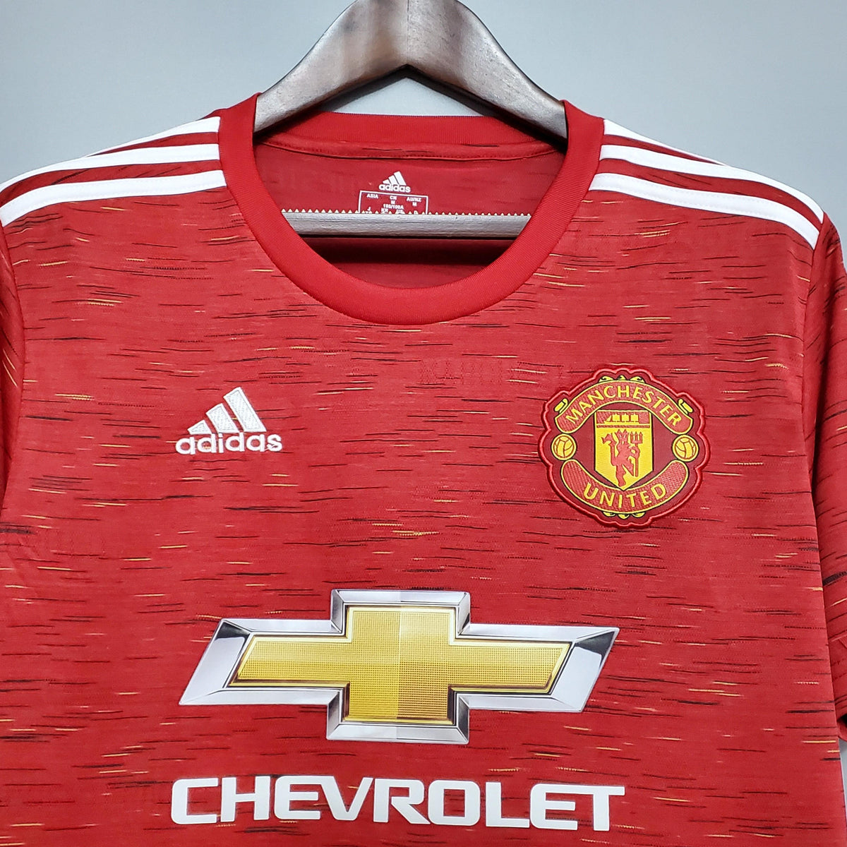 Camisa Manchester United Retrô Home 20/21 Torcedor Masculina - Vermelh