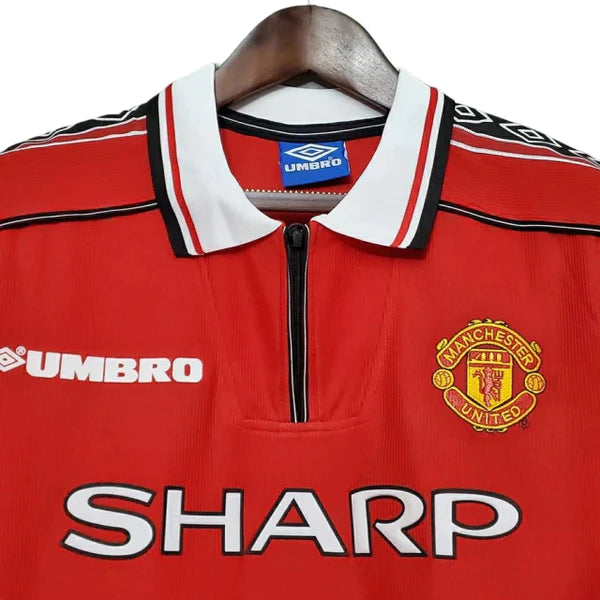 Camisa Manchester United Retrô Home 98/99 Torcedor Masculina - Vermelh