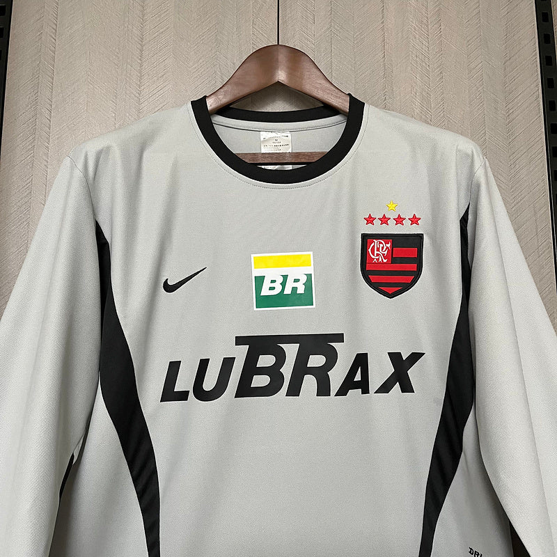 camisa-camiseta-manga-longa-flamengo-nike-lubrax-versao-torcedor-masculina-02-03-goleiro-cinza-preta-preto-retro_8