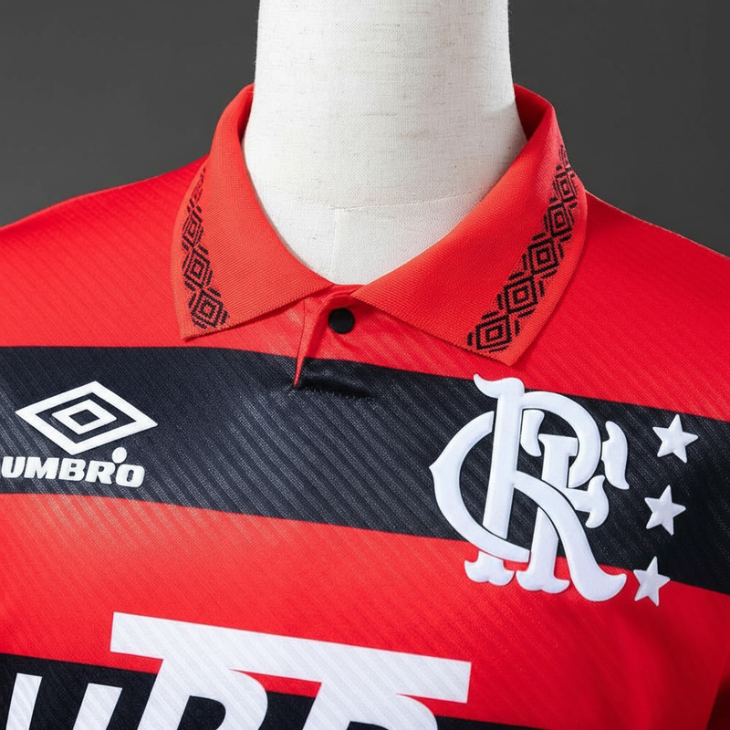 camisa-camiseta-manga-longa-flamengo-umbro-lubrax-versao-torcedor-masculina-94-95-home-casa-i-principal-1-vermelha-vermelho-preta-preto-romario-retro_5