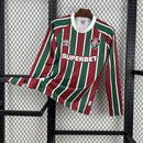 Camisa Manga Longa Fluminense Home 25/26 Torcedor Masculina - Verde e Vinho