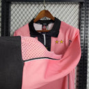 camisa-camiseta-manga-longa-juventus-kappa-sony-minidisc-versao-torcedor-masculina-97-98-away-fora-ii-secundaria-2-rosa-preta-preto-branco-branca-retro_1_6