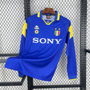camisa-camiseta-manga-longa-juventus-kappa-sony-versao-torcedor-masculina-95-96-away-fora-ii-secundaria-2-azul-amarela-amarelo-retro_1