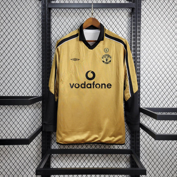 Camisa Manga Longa Dupla Face Manchester United Retrô Comemorativa 100