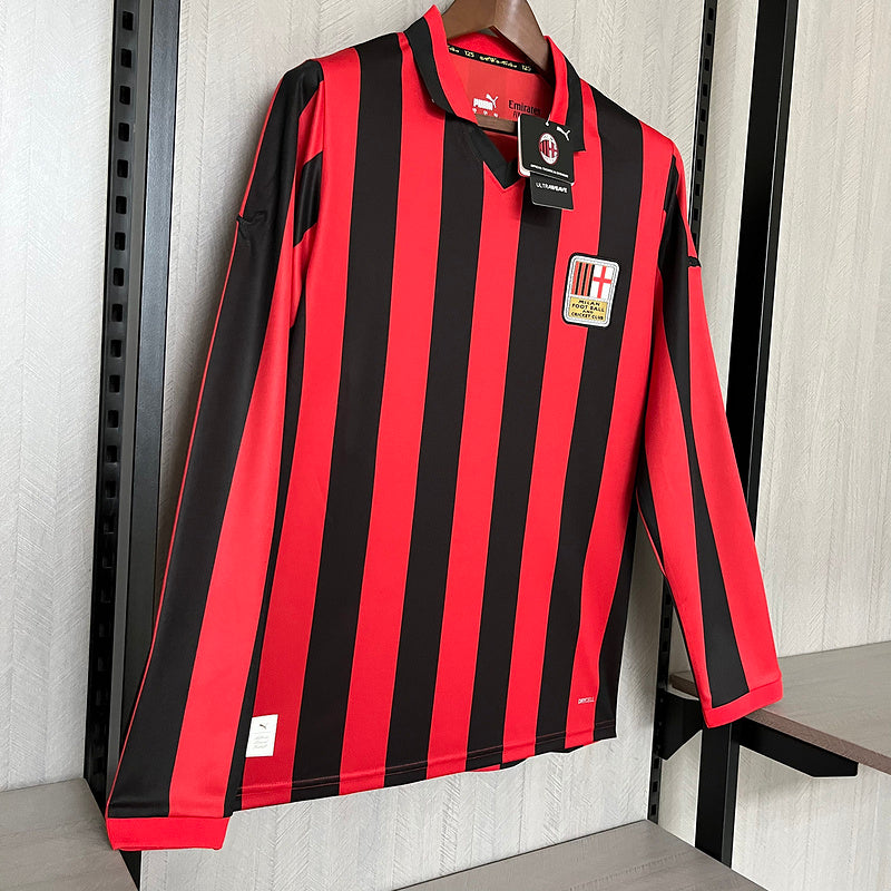 camisa-camiseta-manga-longa-milan-puma-versao-versao-torcedor-masculina-24-25-comemorativa-125-anos-vermelha-vermelho-preta-preto_9
