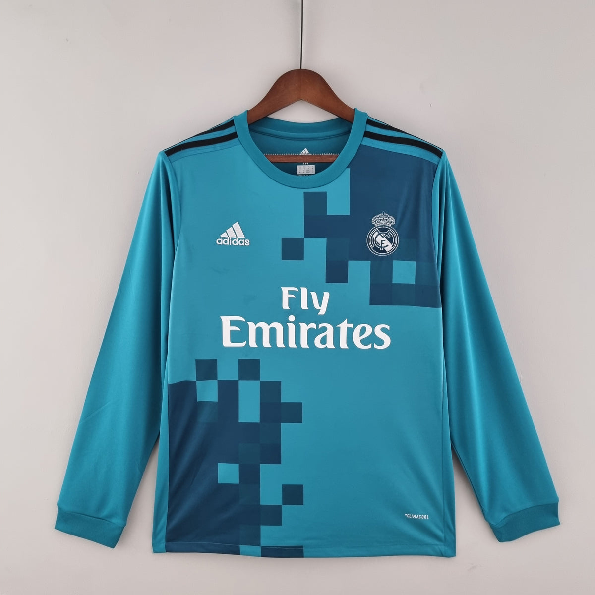 Camisa Manga Longa Real Madrid Retrô Third 17/18 Torcedor Masculina -
