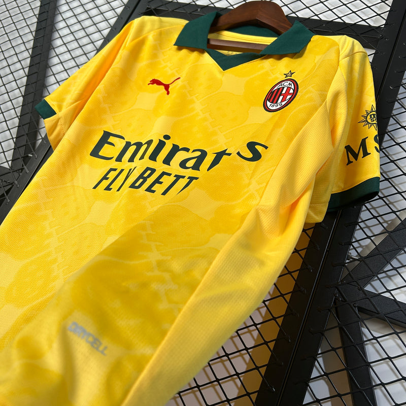 camisa-camiseta-milan-puma-emirates-fly-better-versao-torcedor-masculina-25-26-third-away-fora-iii-terceira-3-vermelha-vermelho-preta-preto-amarela-amarelo-verde_6