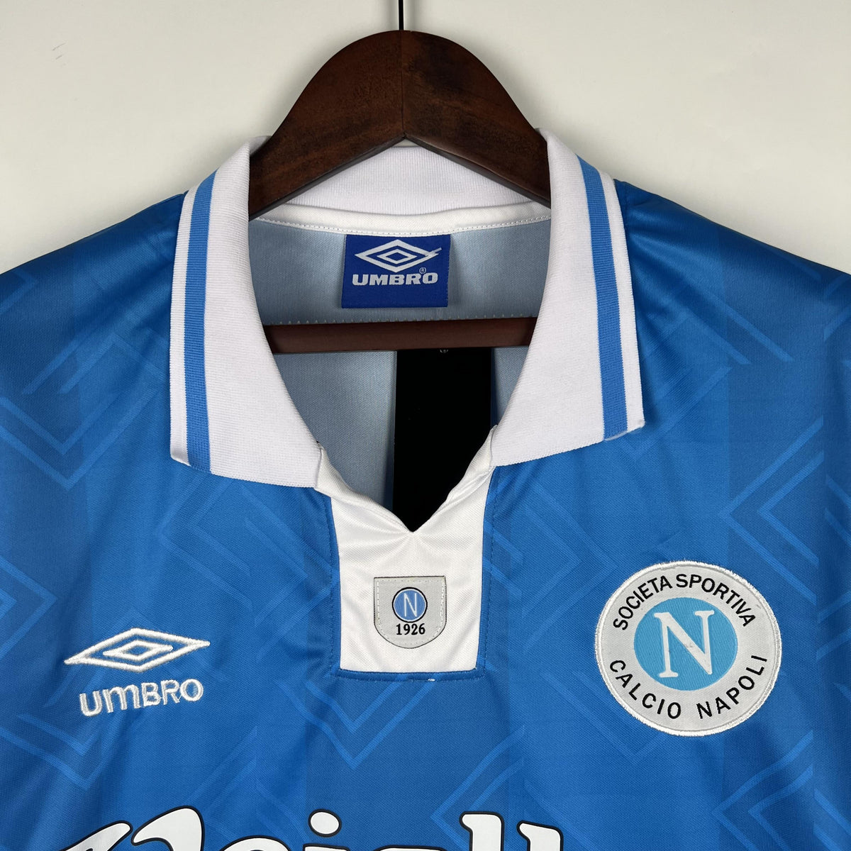 その他 Napoli [Blu-ray] w17b8b5 Camisa Napoli Retrô Home 93/94 Torcedor Masculina - Azul