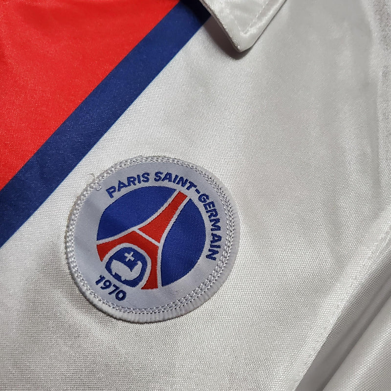 camisa-camiseta-paris-saint-germain-psg-nike-opel-versao-versao-torcedor-masculina-98-99-away-fora-ii-secundaria-2-branca-branco-azul-vermelha-vermelho-retro-retro_11