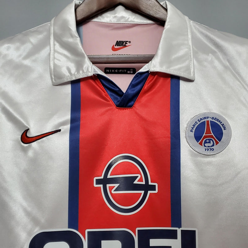 camisa-camiseta-paris-saint-germain-psg-nike-opel-versao-versao-torcedor-masculina-98-99-away-fora-ii-secundaria-2-branca-branco-azul-vermelha-vermelho-retro-retro_4