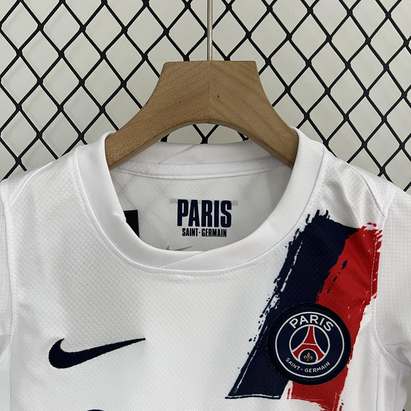 camisa-camiseta-paris-saint-germain-psg-nike-qatar-airways-versao-versao-torcedor-conjunto-infantil-kids-24-25-away-fora-ii-secundaria-2-vermelha-vermelho-azul-branca-branc_5