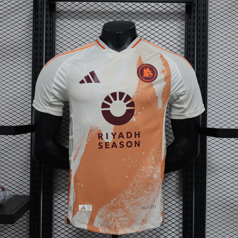 camisa-camiseta-roma-adidas-riyadh-season-versao-versao-jogador-masculina-24-25-away-fora-ii-secundaria-2-branca-branco-bege-laranja-vinho_1