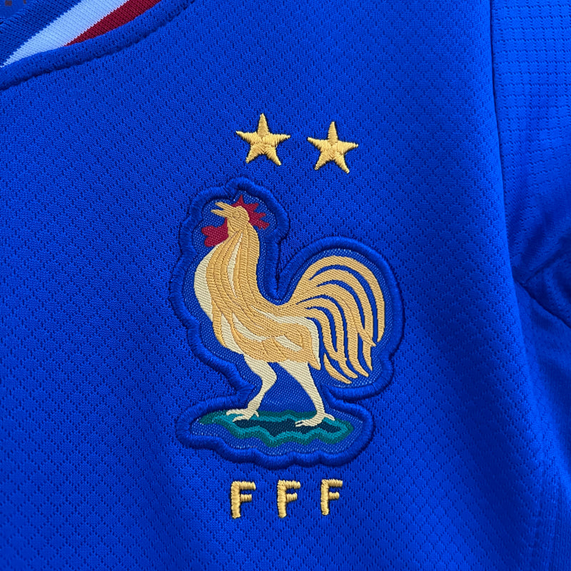 camisa-camiseta-selecao-selecao-francesa-franca-franca-nike-versao-versao-torcedor-conjunto-infantil-shorts-24-25-home-casa-i-principal-1-azul-branca-branco-vermelha-vermelho_5