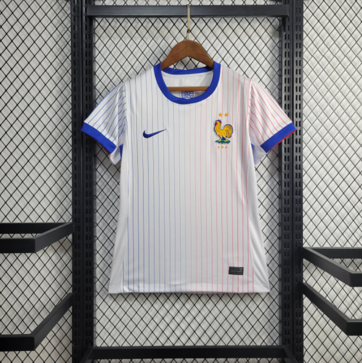 camisa-camiseta-selecao-selecao-francesa-franca-franca-nike-versao-versao-torcedor-feminina-24-25-away-fora-ii-secundaria-2-azul-branca-branco-vermelha-vermelho_1