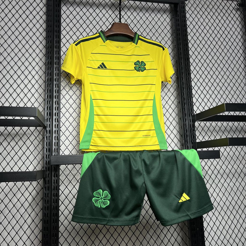 camisa-camiseta-shorts-celtic-adidas-dafabet-versao-versao-torcedor-conjunto-infantil-kids-24-25-away-fora-ii-secundaria-2-verde-amarela-amarelo-trevo_3_23d3557b-cbad-43ec-989f-ea926c1b48b0