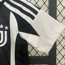 camisa-camiseta-shorts-juventus-adidas-versao-torcedor-conjunto-infantil-kids-24-25-home-casa-i-principal-1-preta-preto-branca-branco_2