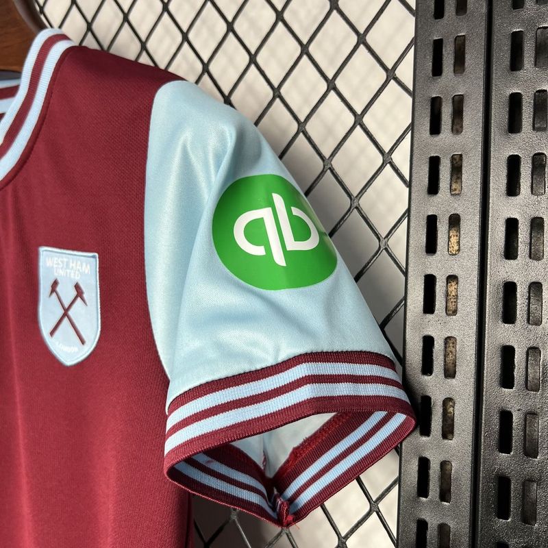 camisa-camiseta-shorts-west-ham-united-umbro-betway-versao-torcedor-conjunto-infantil-kids-24-25-home-casa-i-principal-1-vinho-azul-branca-branco_6