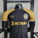 camisa-camiseta-sporting-lisboa-nike-betano-super-bock-versao-versao-jogador-masculina-23-24-third-away-fora-iii-terceira-3-amarela-preta-preto-amarelo-dourado-dourada-cr7-cristiano-r