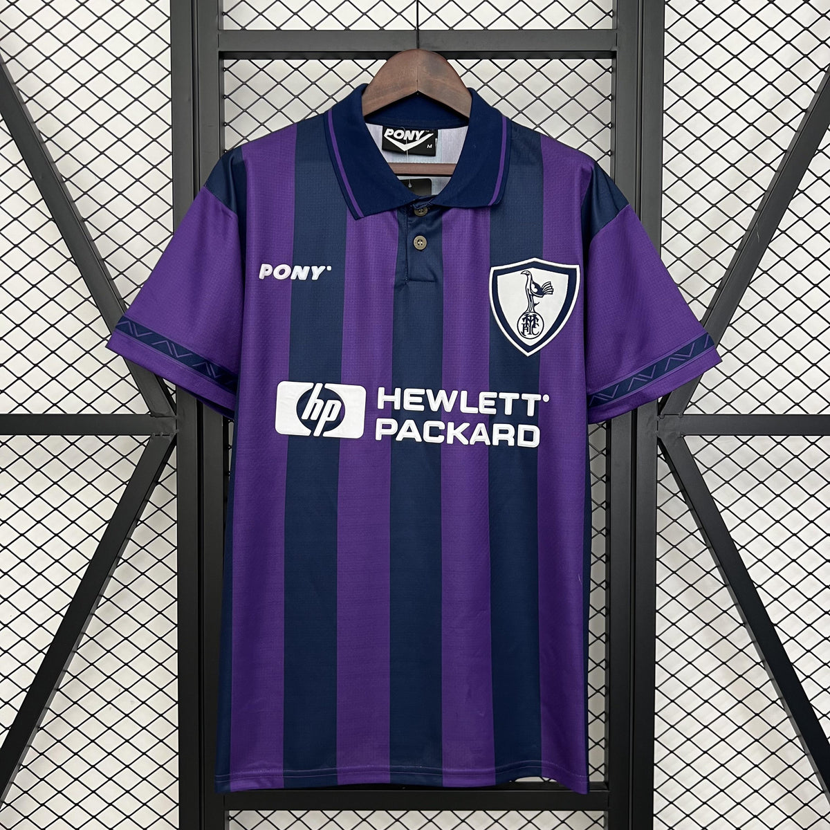 ウェア Tottenham HotSpur 95/97  Uniform Camisa Tottenham Retrô Away 95/97 Torcedor Masculina - Roxa e Azul