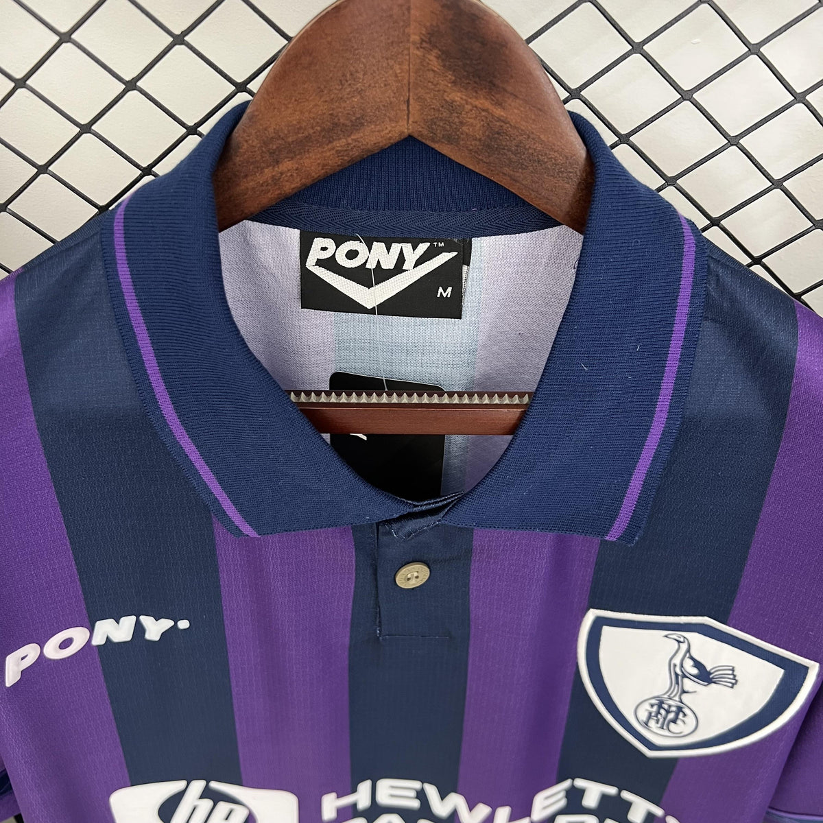 Camisa Tottenham Retrô Away 95/97 Torcedor Masculina - Roxa e Azul