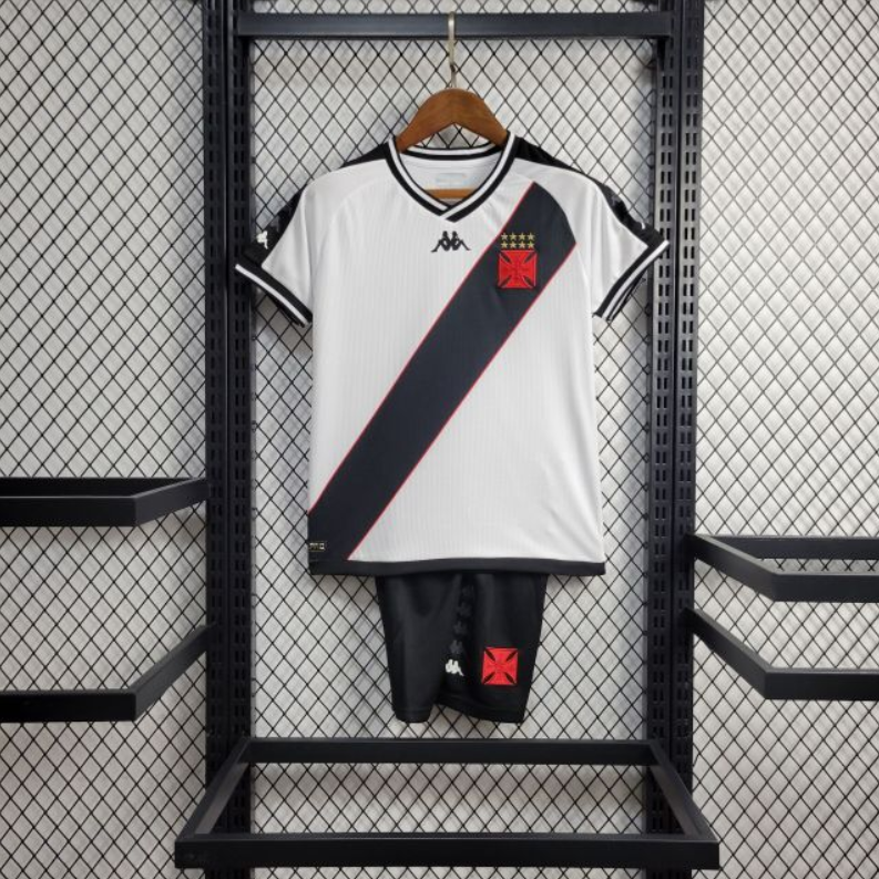 camisa-camiseta-vasco-da-gama-kappa-versao-versao-torcedor-conjunto-infantil-shorts-24-25-away-fora-2-ii-secundaria-preta-preto-branca-branco-payet_1