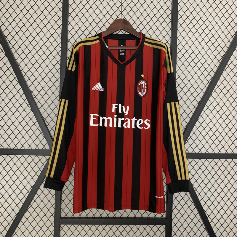 camisa-manga-longa-camiseta-milan-adidas-emirates-fly-versao-torcedor-masculina-13-14-home-casa-i-principal-1-vermelha-preta-vermelho-preto-dourada-dourado-retro_1